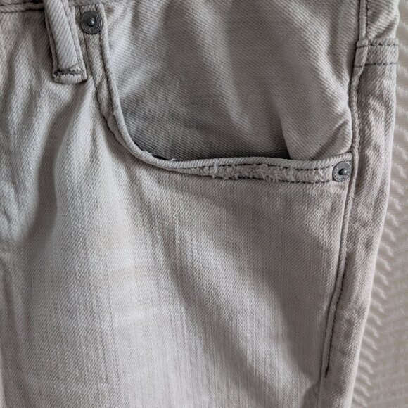 ALLSAINTS Men's Cigarette skinny fit stretch denim jeans Light Gray Size 30 - Picture 6 of 12